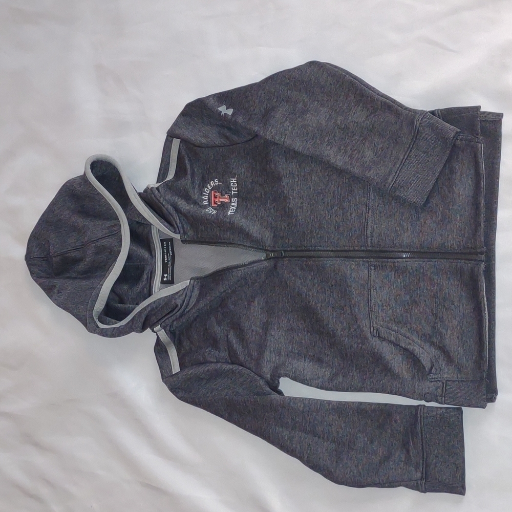 𝅺UNDER Armour Red Raiders Texas Tech Gray Jacket